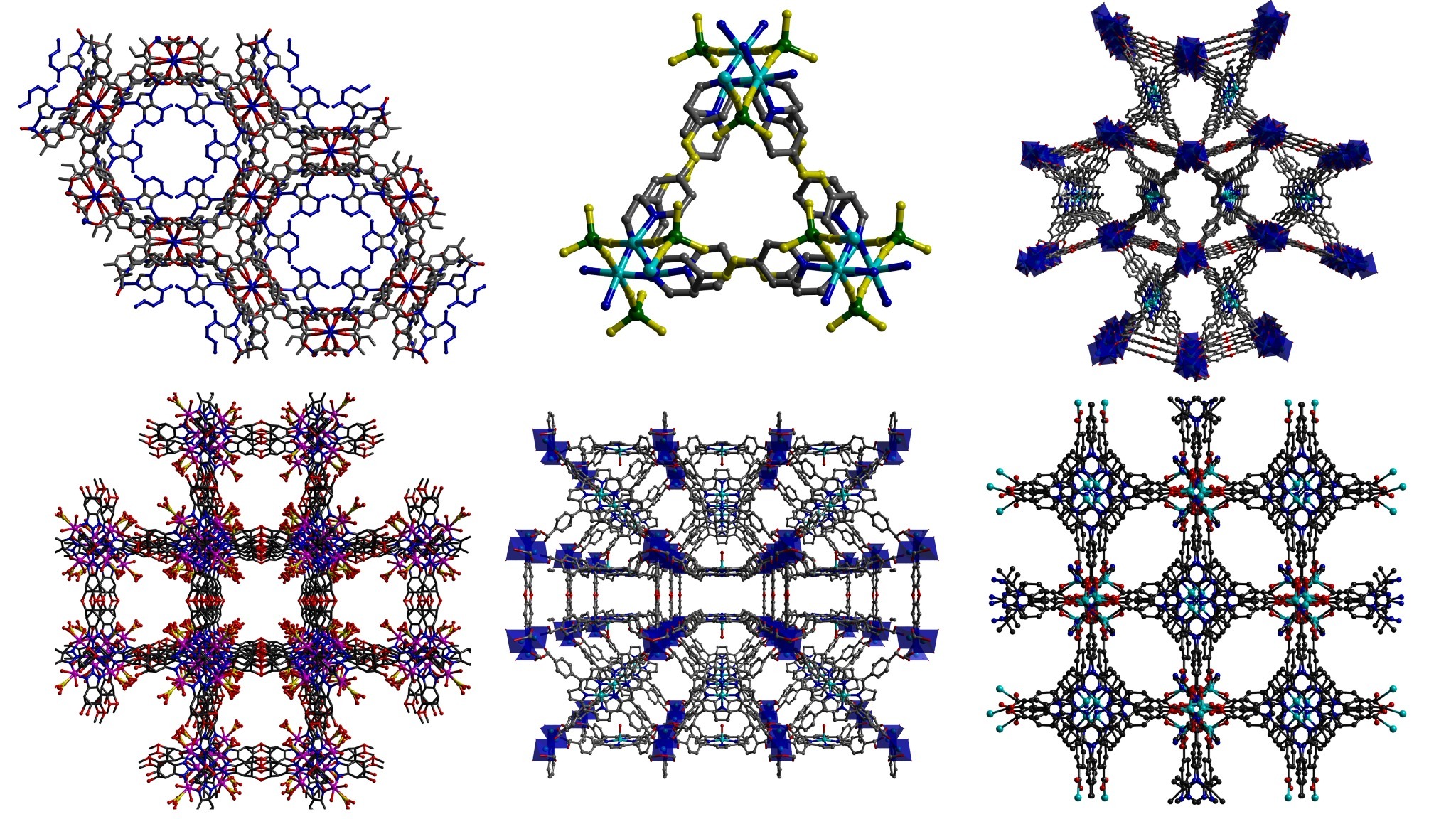 Collection of metal–organic framework crystal structures